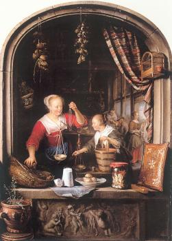 Gerrit Dou : The Grocery Shop